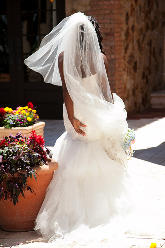 bella collina bride walking